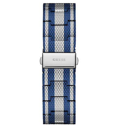 Guess Richmond Blue Dial Two Tone Mesh Bracelet Watch for Men - W1179G1 Buy Now By Guess