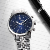 Maserati Epoca Chronograph Blue Dial Silver Steel Strap Watch For Men - R8873618024 Buy Now By Maserati
