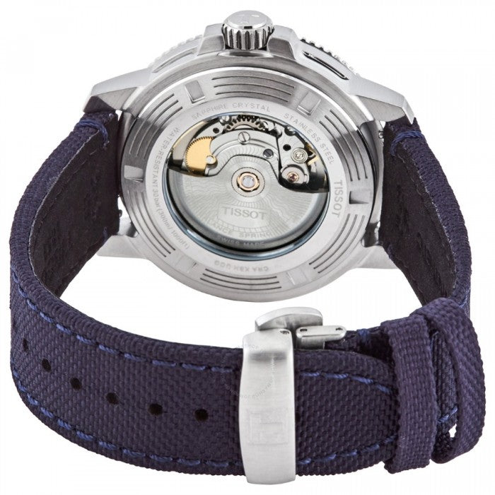 Tissot Seastar 1000 Powermatic 80 Silicium Blue Dial Blue Nylon Strap Watch For Men - T120.407.17.041.01 Buy Now By Tissot