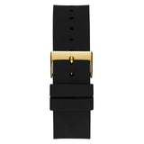 Guess Frontier Crystals Black Dial Black Silicone Strap Watch For Men - W1132G1 Buy Now By Guess