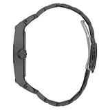Shop Guess Phoenix Multifunction Crystals Silver Dial Black Steel Strap Watch For Men - GW0094G3 in USA