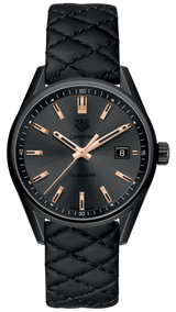 Tag Heuer Carrera Special Edition Black Dial Black Leather Strap Watch for Women - WAR1113.FC6392 Buy Now By Tag Heuer
