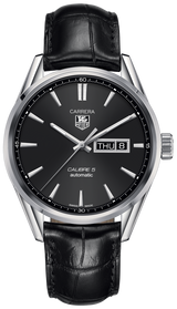 Tag Heuer Carrera Automatic 41mm Black Dial Black Leather Strap Watch for Men - WAR201A.FC6266 Buy Now By Tag Heuer