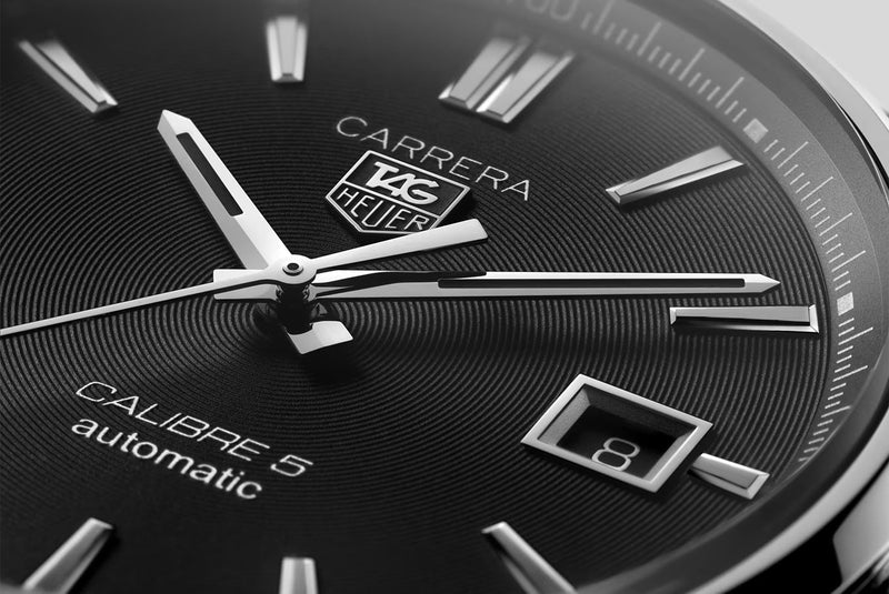 Tag Heuer Carrera Automatic Black Dial Silver Steel Strap Watch for Men - WAR211A.BA0782 Buy Now By Tag Heuer