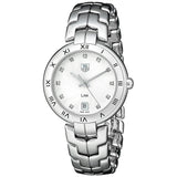 Shop Tag Heuer Link Diamonds Mother of Pearl Dial Silver Steel Strap Watch for Women - WAT1411.BA0954 in USA