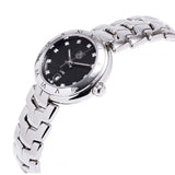 Shop Tag Heuer Link Quartz Diamonds Black Dial Silver Steel Strap Watch for Women - WAT1410.BA0954 in USA