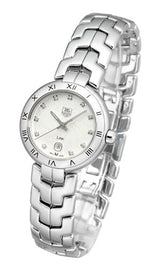 Shop Tag Heuer Link Diamonds Mother of Pearl Dial Silver Steel Strap Watch for Women - WAT1411.BA0954 in USA