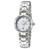 Shop Tag Heuer Link Diamonds Mother of Pearl Dial Silver Steel Strap Watch for Women - WAT1417.BA0954 in USA