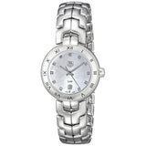 Shop Tag Heuer Link Diamonds Mother of Pearl Dial Silver Steel Strap Watch for Women - WAT1417.BA0954 in USA