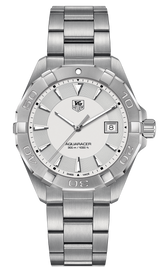 Tag Heuer Aquaracer Quartz White Dial Silver Steel Strap Watch for Men - WAY1111.BA0928 Buy Now By Tag Heuer