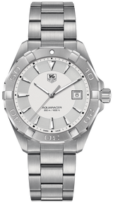 Tag Heuer Aquaracer Quartz White Dial Silver Steel Strap Watch for Men - WAY1111.BA0928 Buy Now By Tag Heuer