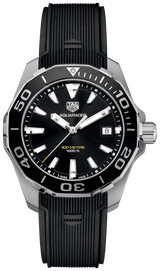 Tag Heuer Aquaracer Black Dial Black Rubber Strap Watch for Men - WAY111A.FT6151 Buy Now By Tag Heuer