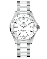 Shop Tag Heuer Aquaracer White Dial Watch for Women - WAY131B.BA0914 in USA