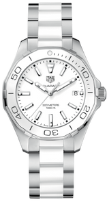 Shop Tag Heuer Aquaracer White Dial Watch for Women - WAY131B.BA0914 in USA