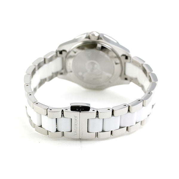 Shop Tag Heuer Aquaracer Diamonds White Dial Two Tone Steel Strap Watch for Women - WAY131H.BA0914 in USA