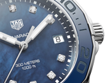 Tag Heuer Aquaracer Quartz Mother of Pearl Blue Dial Blue NATO Strap Watch for Women - WAY131L.FT6091 Buy Now By Tag Heuer