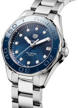 Tag Heuer Aquaracer Diamonds Blue Dial Silver Steel Strap Watch for Women - WAY131L.BA0748 Buy Now By Tag Heuer