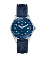 Tag Heuer Aquaracer Quartz Mother of Pearl Blue Dial Blue NATO Strap Watch for Women - WAY131L.FT6091 Buy Now By Tag Heuer