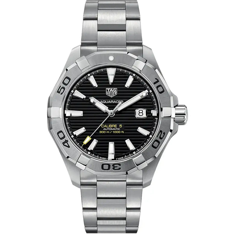 Shop Tag Heuer Aquaracer Black Dial Watch for Men - WAY2010.BA0927 in USA