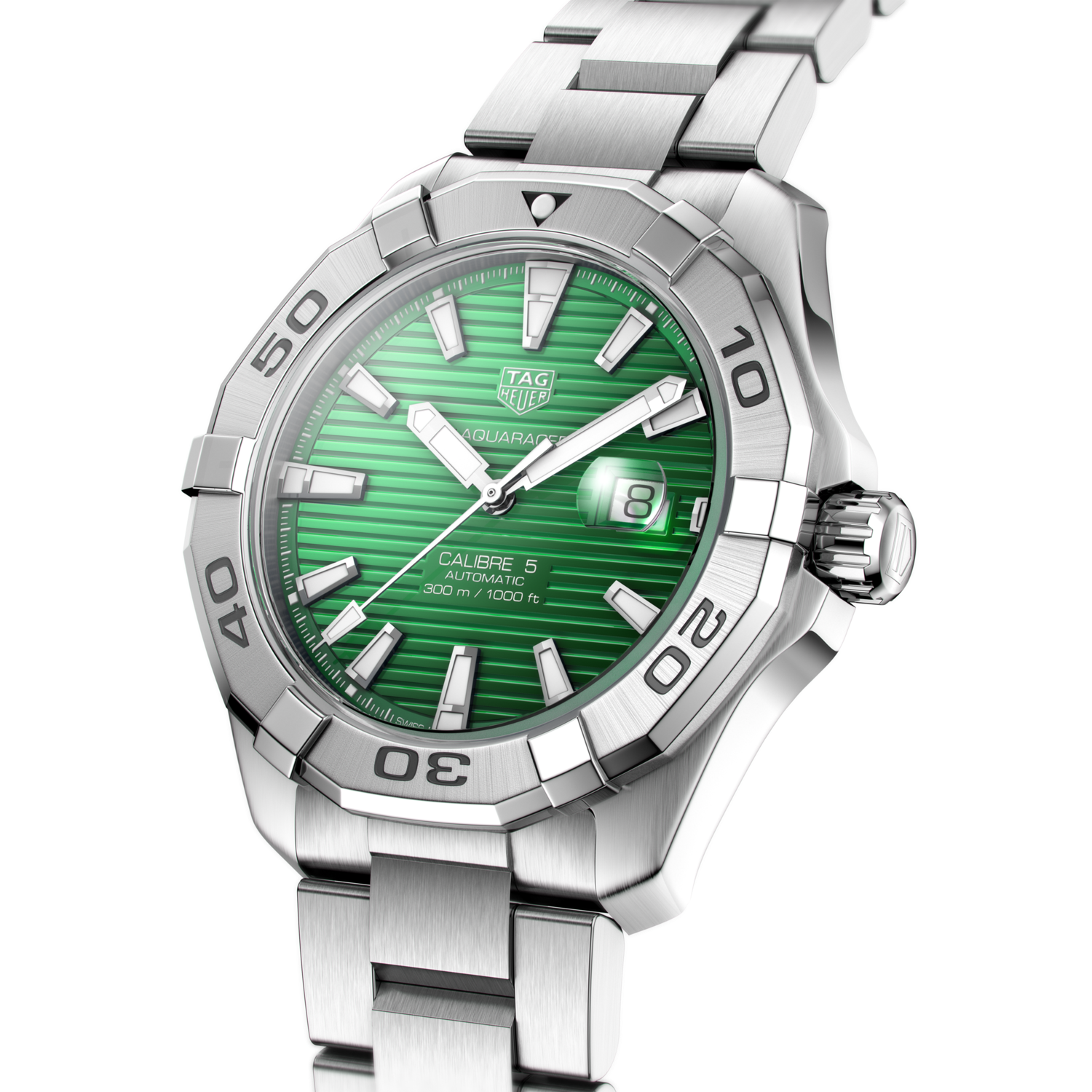 Tag Heuer Aquaracer Green Dial Watch for Men - WAY2015.BA0927