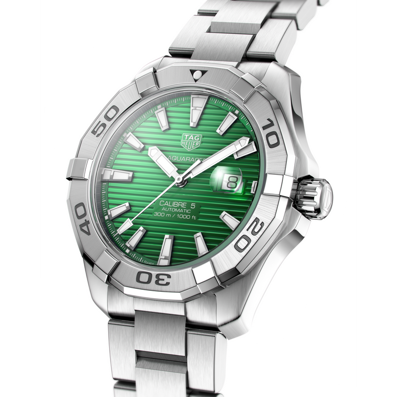 Tag Heuer Aquaracer Green Dial Watch for Men - WAY2015.BA0927 Buy Now By Tag Heuer
