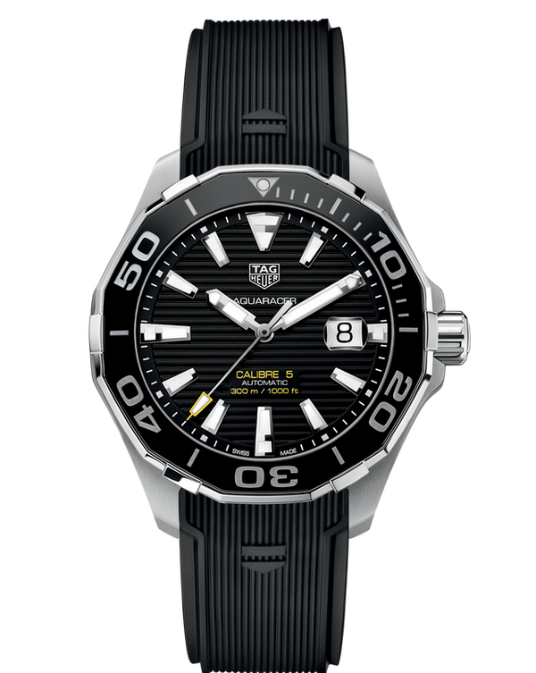 Shop Tag Heuer Aquaracer Black Dial Watch for Men - WAY201A.FT6142 in USA