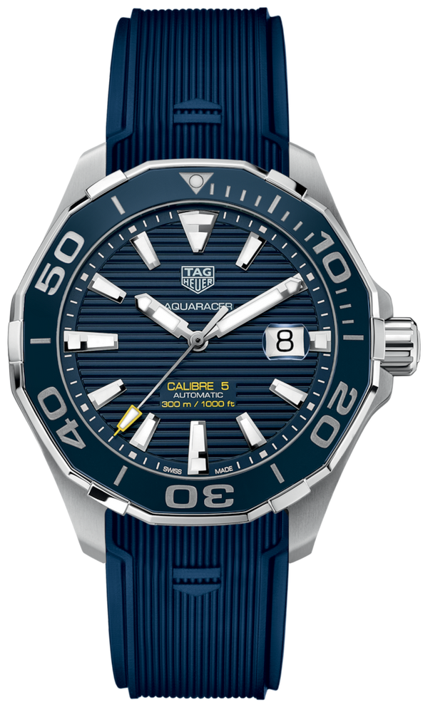 Shop Tag Heuer Aquaracer Blue Dial Watch for Men - WAY201B.FT6150 in USA