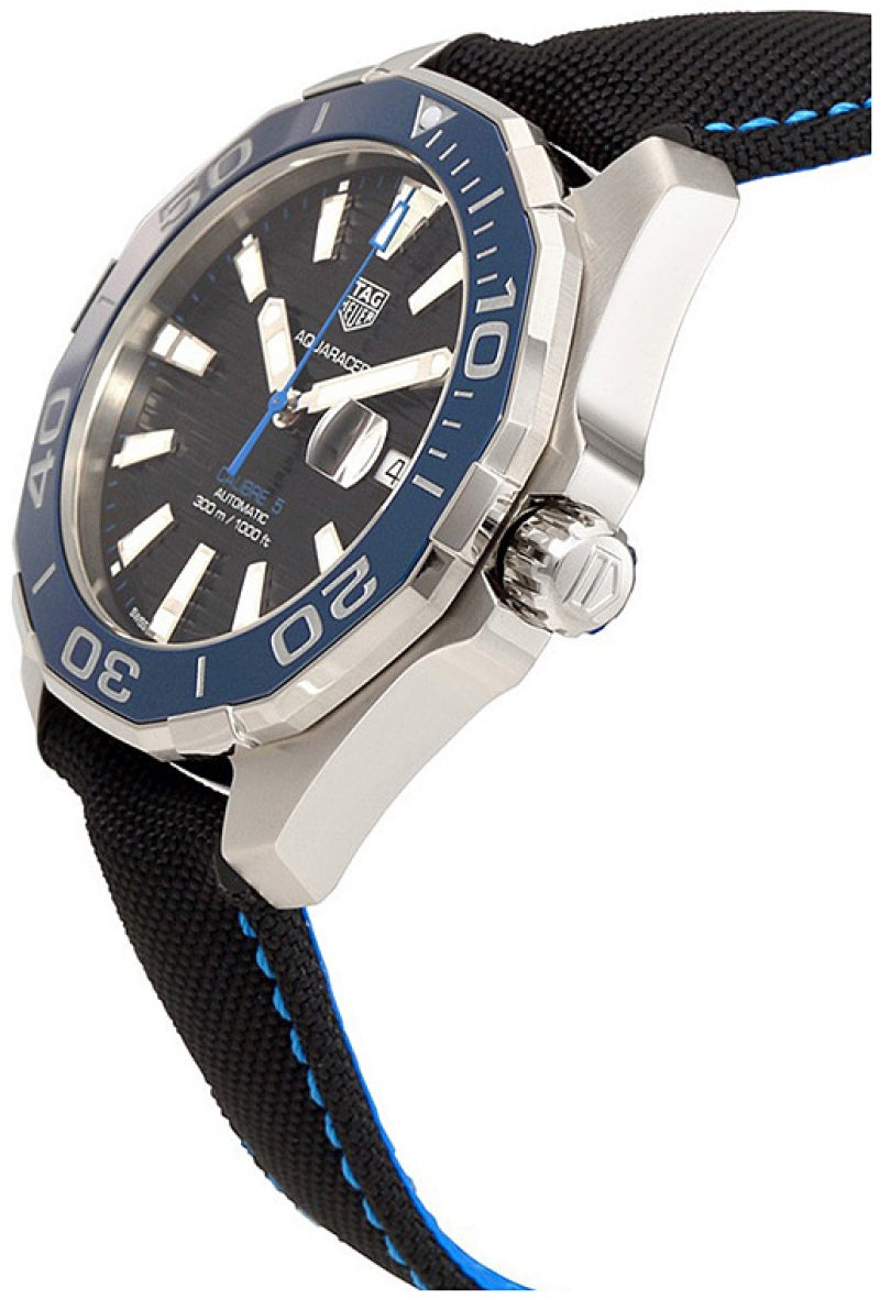 Shop Tag Heuer Aquaracer Black Dial Watch for Men - WAY201C.FC6395 in USA