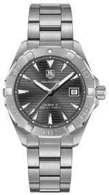Tag Heuer Aquaracer Automatic Anthracite Grey Dial Silver Steel Strap Watch for Men - WAY2113.BA0928 Buy Now By Tag Heuer