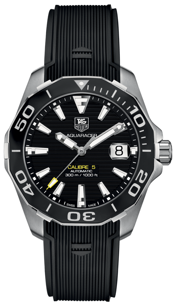 Shop Tag Heuer Aquaracer Black Dial Watch for Men - WAY211A.FT6151 in USA