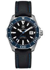 Tag Heuer Aquaracer Calibre 5 Automatic Black Dial Black Nylon Strap Watch for Men - WAY211B.FC6363