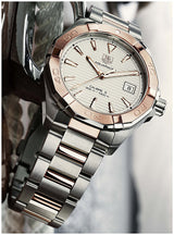Tag Heuer Aquaracer Calibre 5 Automatic White Dial Two Tone Steel Strap Watch for Men - WAY2150.BD0911 Buy Now By Tag Heuer