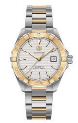 Tag Heuer Aquaracer Automatic White Dial Two Tone Steel Strap Watch for Men - WAY2151.BD0912 Buy Now By Tag Heuer