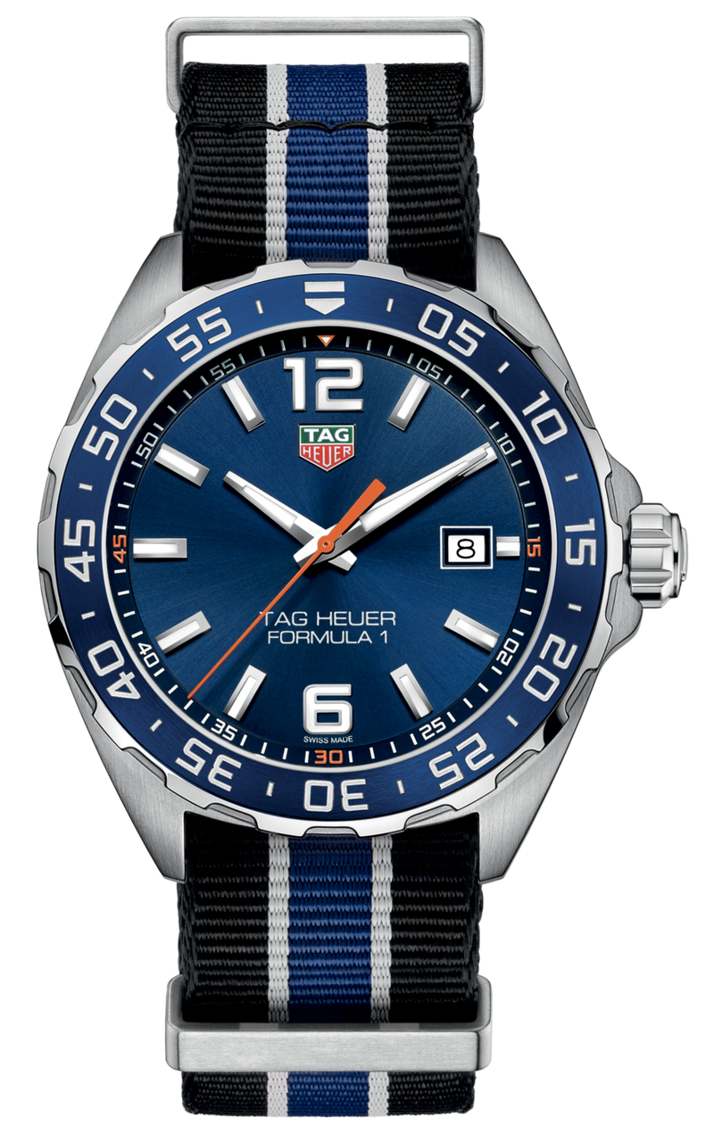 Tag Heuer Formula 1 Quartz Blue Dial Two Tone NATO Strap Watch for Men - WAZ1010.FC8197 Buy Now By Tag Heuer