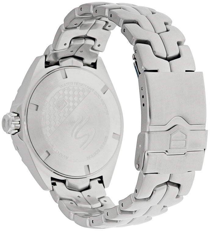 Shop Tag Heuer Formula 1 Senna Limited Edition Black Dial Silver Steel Strap Watch for Men - WAZ1012.BA0883 in USA