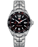 Shop Tag Heuer Formula 1 Senna Limited Edition Black Dial Silver Steel Strap Watch for Men - WAZ1012.BA0883 in USA