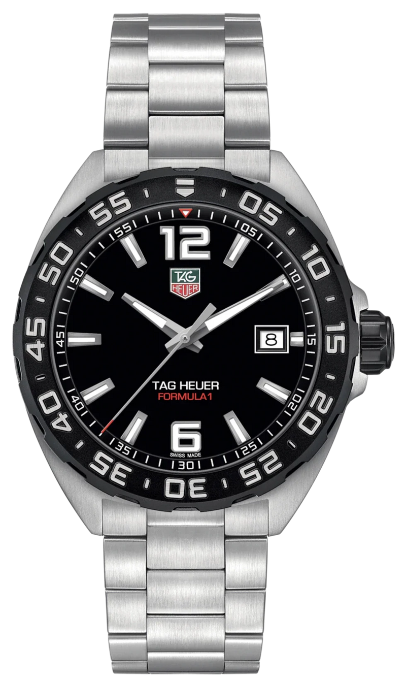 Tag Heuer Formula 1 Quartz Black Dial Silver Steel Strap Watch for Men - WAZ1110.BA0875 Buy Now By Tag Heuer