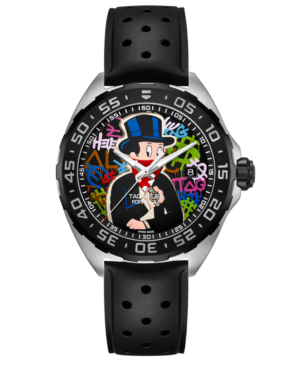 Shop Tag Heuer Formula 1 Alec Monopoly Black Dial Watch for Men - WAZ1117.FT8023 in USA