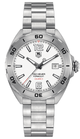 Tag Heuer Formula 1 Calibre 5 Automatic White Dial Silver Steel Strap Watch for Men - WAZ2114.BA0875 Buy Now By Tag Heuer