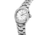 Shop Tag Heuer Link Quartz Diamonds Mother of Pearl Dial Silver Steel Strap Watch for Women - WBC1316.BA0600 in USA