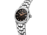 Shop Tag Heuer Link Quartz Diamonds Black Dial Silver Steel Strap Watch for Men - WBC131G.BA0649 in USA