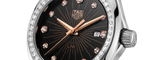 Shop Tag Heuer Link Quartz Diamonds Black Dial Silver Steel Strap Watch for Men - WBC131G.BA0649 in USA