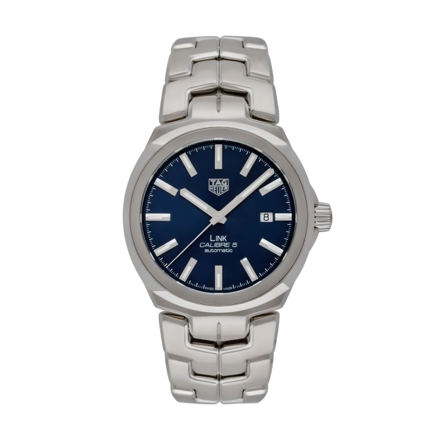 Tag Heuer Link Automatic Blue Dial Silver Steel Strap Watch for Men - WBC2112.BA0603 Buy Now By Tag Heuer