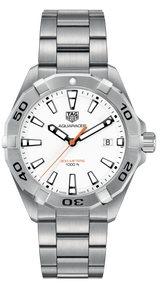 Tag Heuer Aquaracer Quartz White Dial Silver Steel Strap Watch for Men - WBD1111.BA0928 Buy Now By Tag Heuer