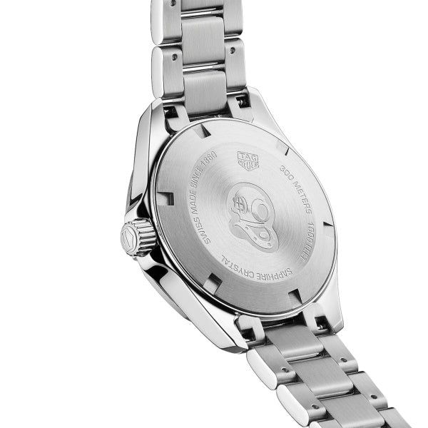 Tag Heuer Aquaracer Diamonds White Mother of Pearl Dial Silver Steel Strap Watch for Women - WBD1314.BA0740 Buy Now By Tag Heuer