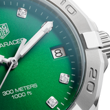 Shop Tag Heuer Aquaracer Diamonds Emerald Green Dial Watch for Women - WBD1316.BA0740 in USA