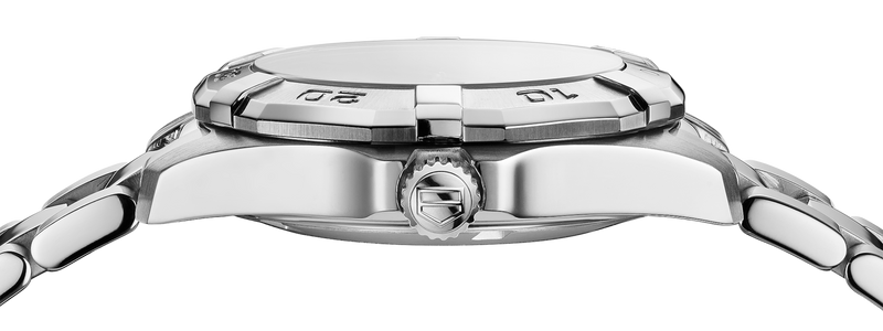 Tag Heuer Aquaracer Diamonds Emerald Green Dial Silver Steel Strap Watch for Women - WBD1316.BA0740 Buy Now By Tag Heuer