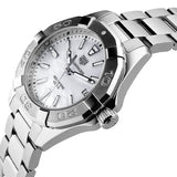 Shop Tag Heuer Aquaracer Mother of Pearl Dial Silver Steel Strap Watch for Women - WBD131A.BA0748 in USA