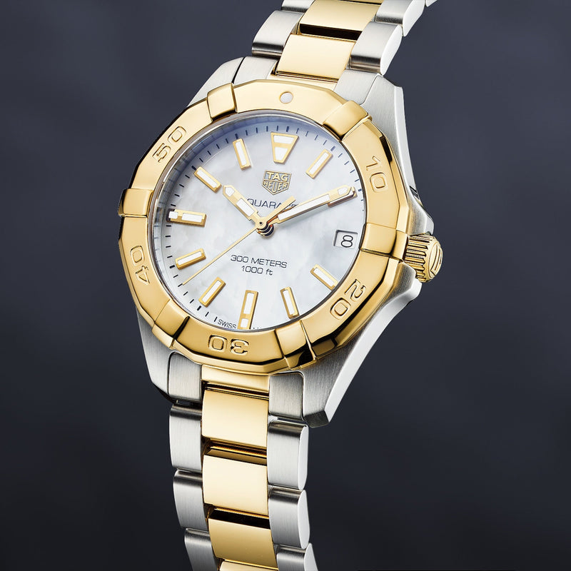 Shop Tag Heuer Aquaracer Mother of Pearl Dial Watch for Women - WBD1320.BB0320 in USA