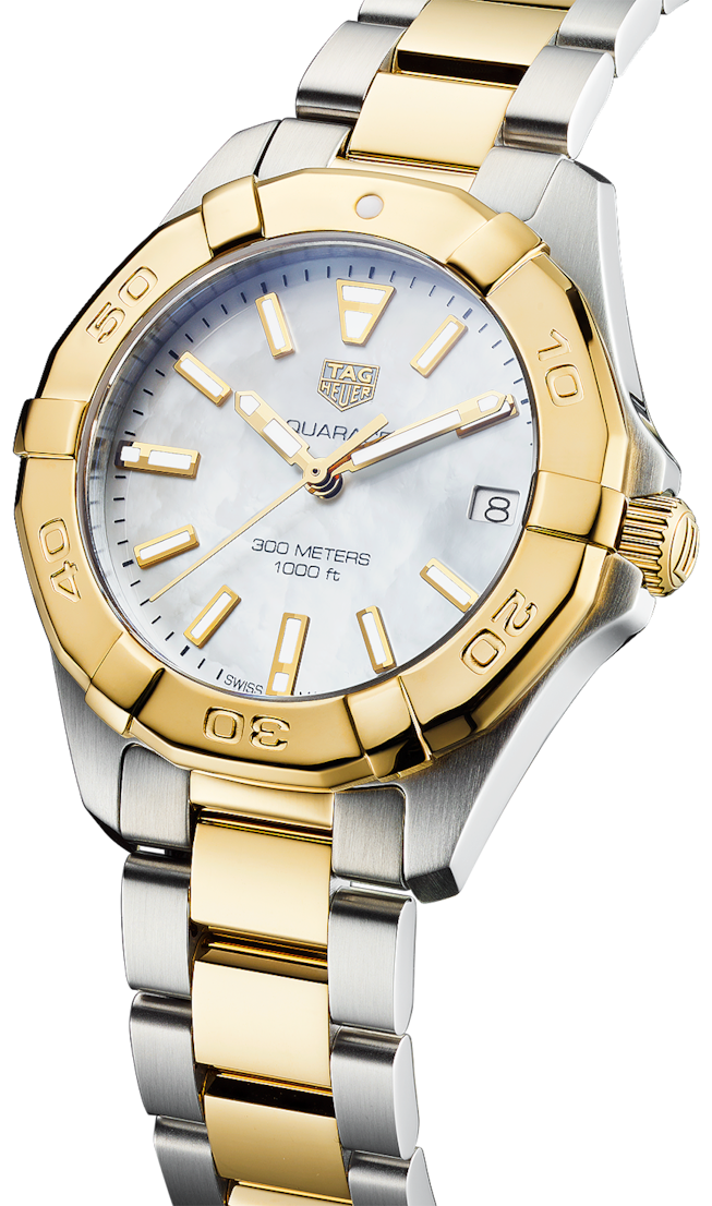 Shop Tag Heuer Aquaracer Mother of Pearl Dial Watch for Women - WBD1320.BB0320 in USA
